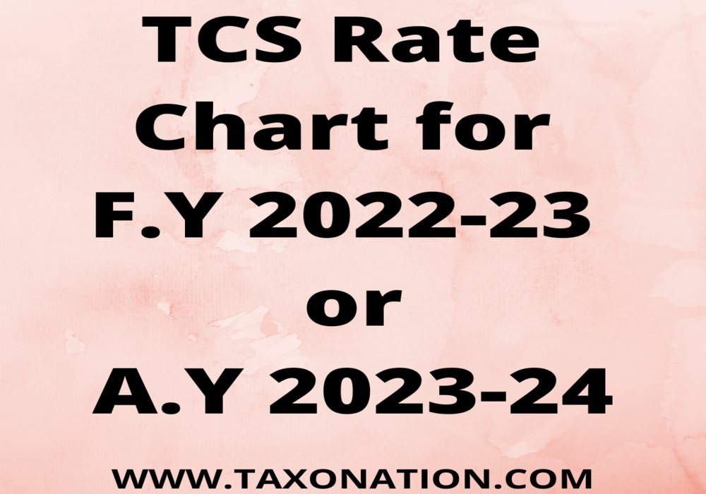 Tcs Rate Chart 2023 24 Pdf Image To U 6060
