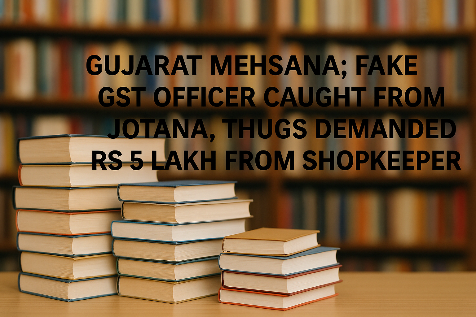 Gujarat Mehsana; Fake GST officer caught from Jotana, thugs demanded Rs 5 lakh from shopkeeper