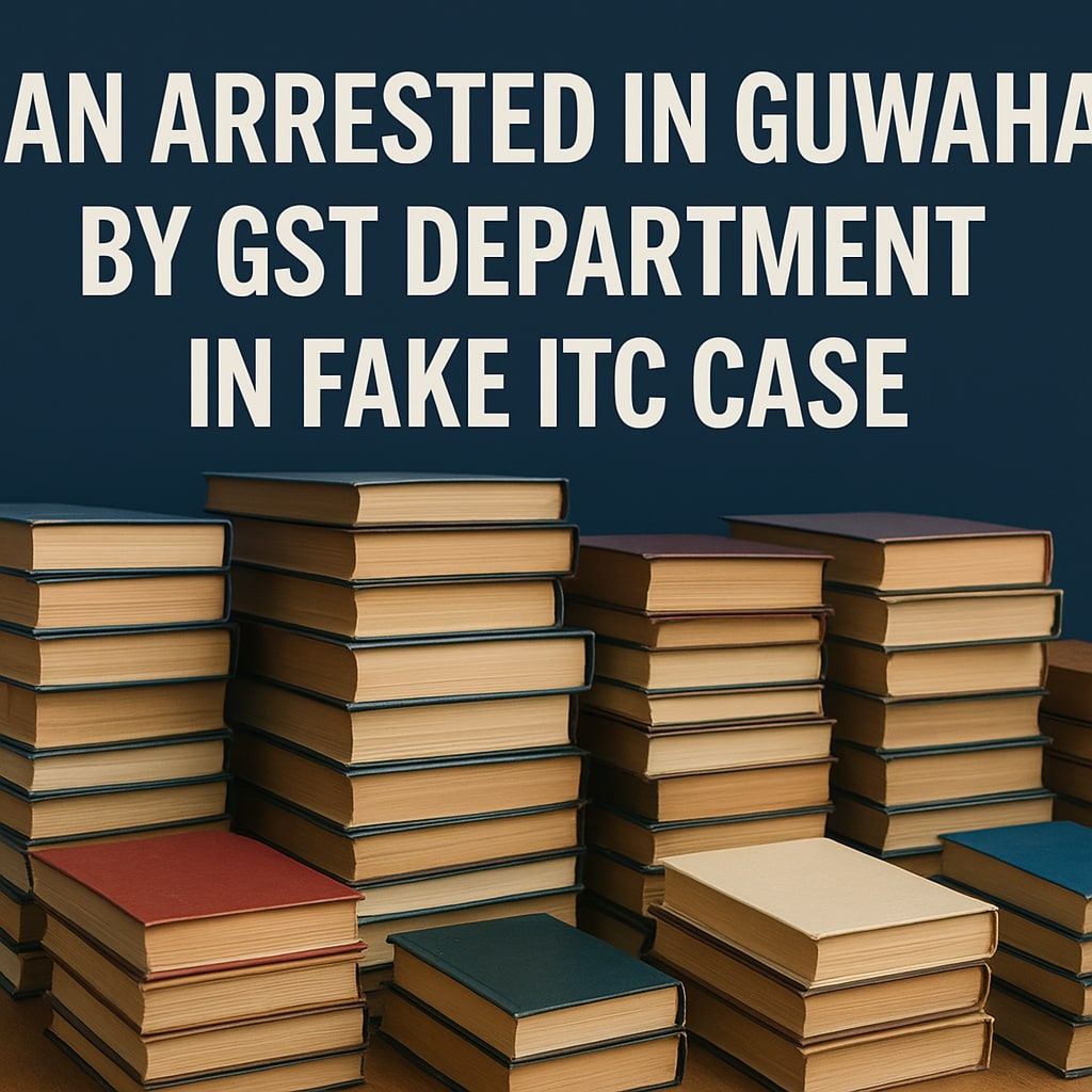 Man Arrested in Guwahati by GST Department in Fake ITC Case