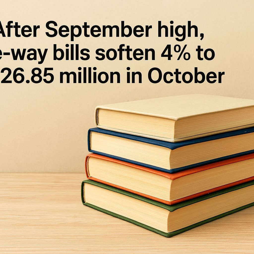 After September high, e-way bills soften 4% to 126.85 million in October