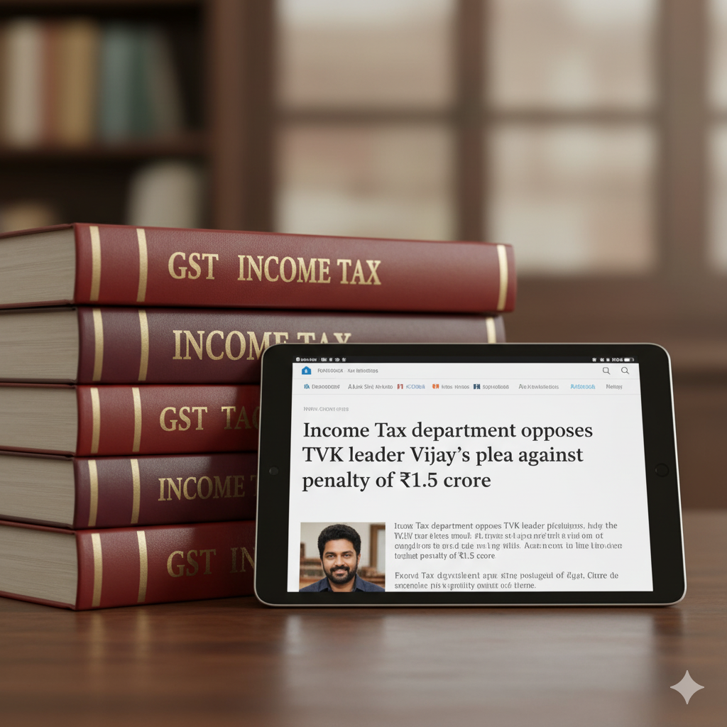 Income Tax department opposes TVK leader Vijay’s plea against penalty of ₹1.5 crore