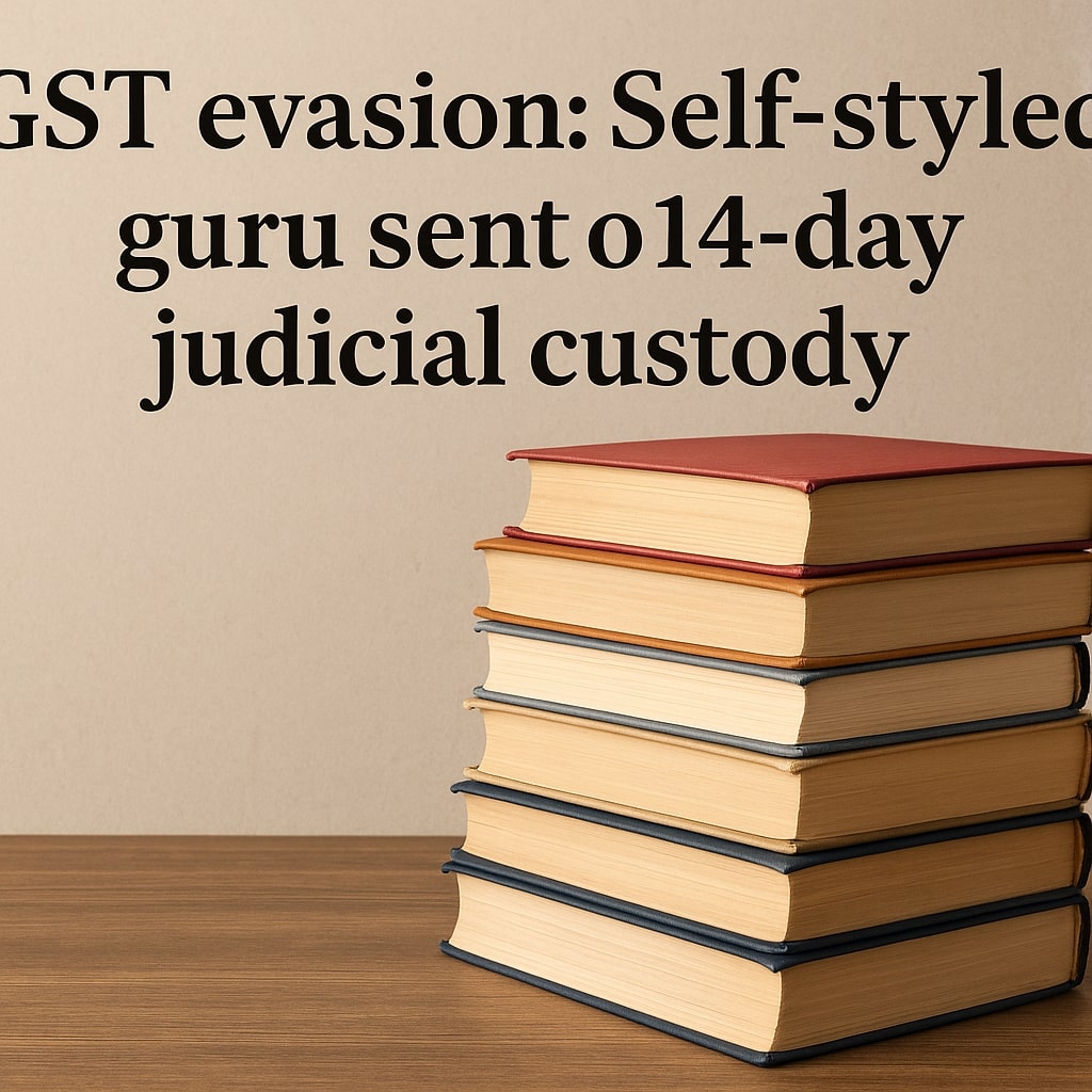 GST evasion: Self-styled guru sent to 14-day judicial custody