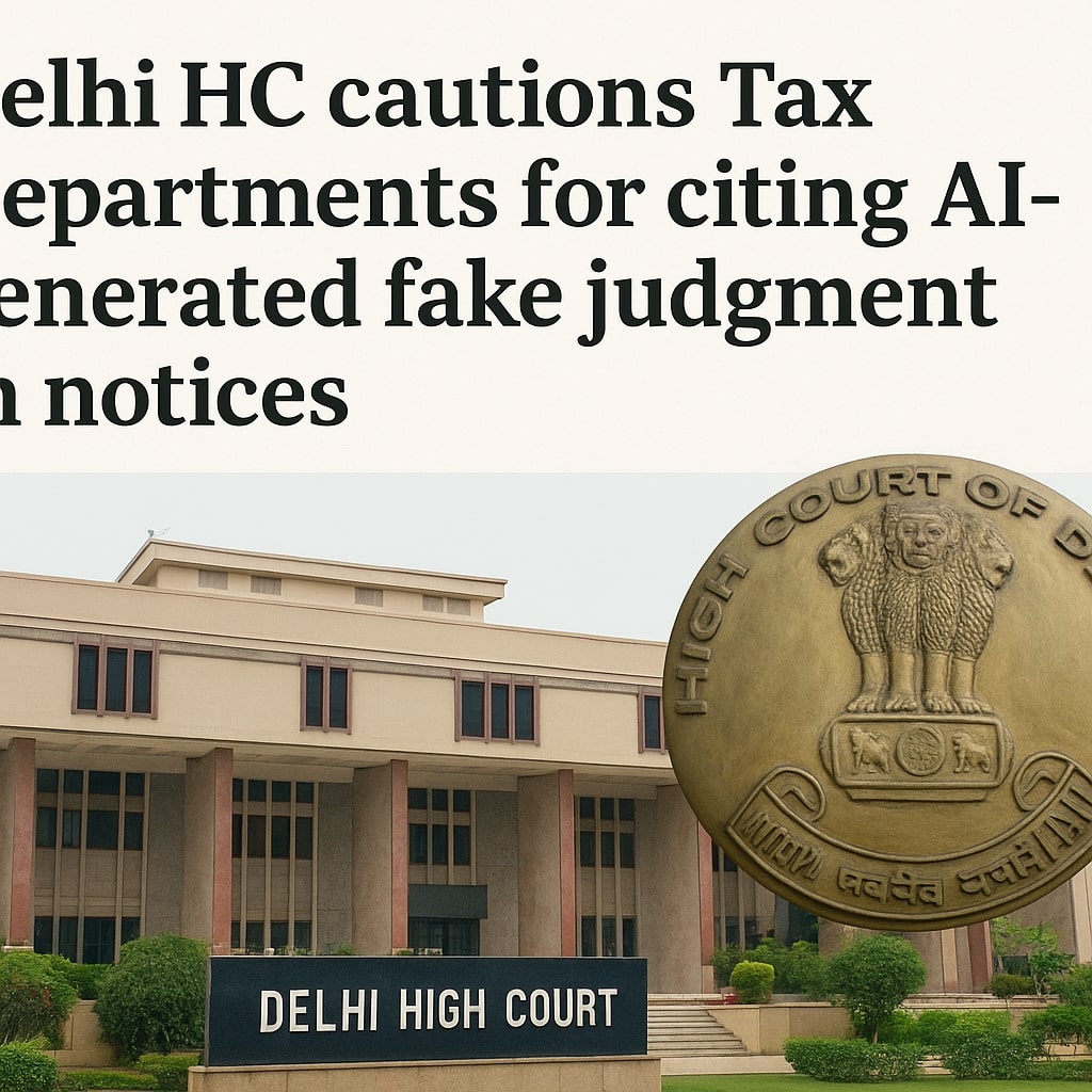 Delhi HC caution Tax Departments for citing AI-generated fake judgement in notices