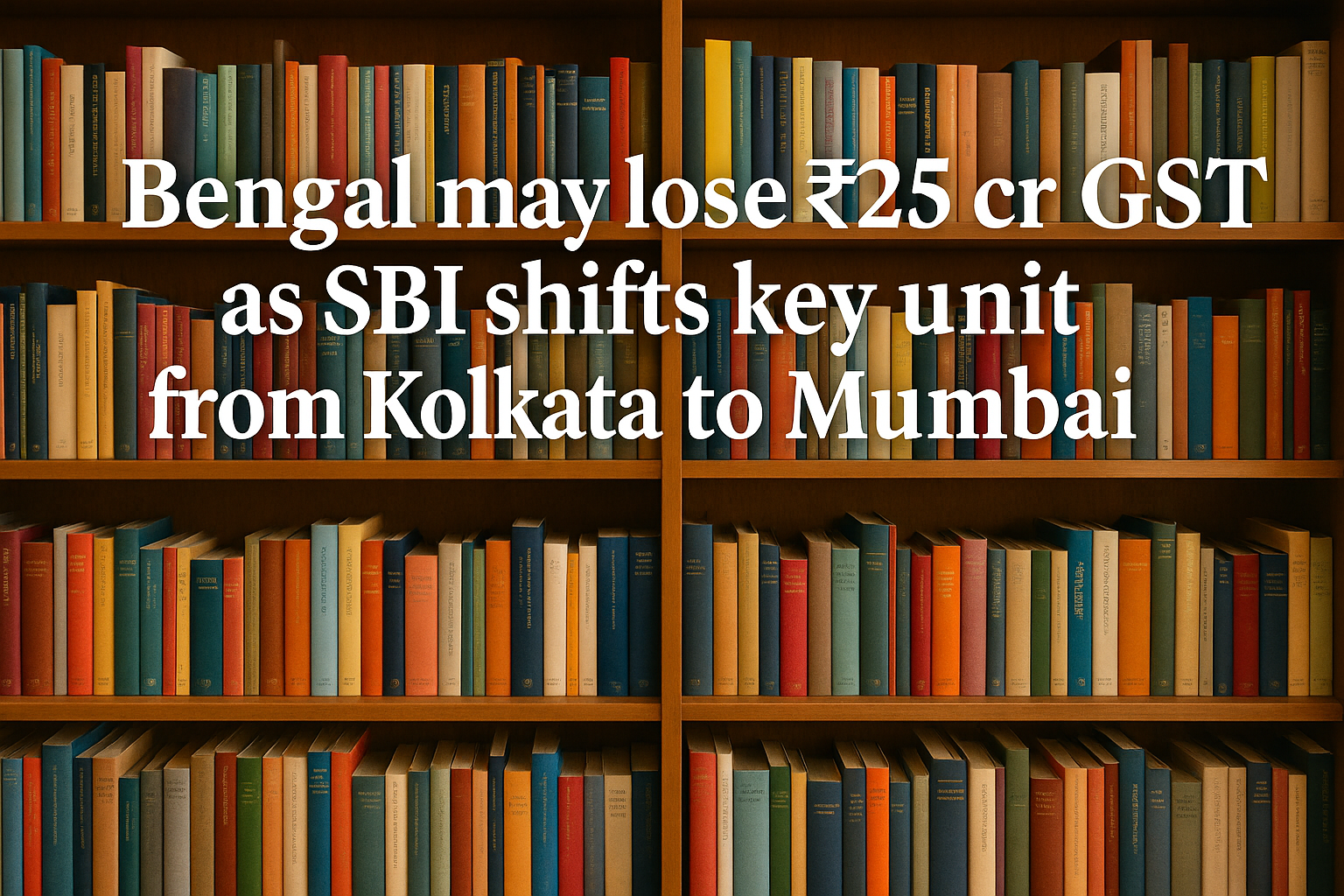Bengal may lose ₹25 cr GST as SBI shifts key unit from Kolkata to Mumbai
