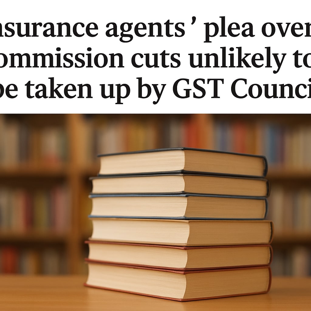 Insurance agents’ plea over commission cuts unlikely to be taken up by GST Council